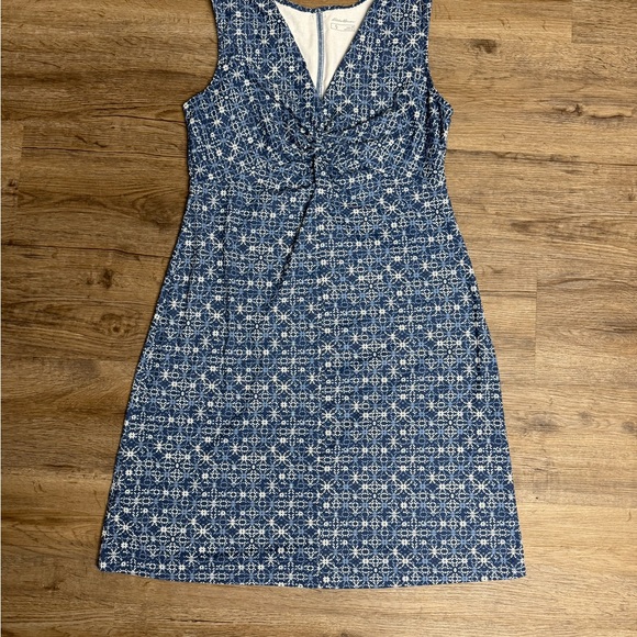 Eddie Bauer Blue and White Dress - Picture 1 of 6